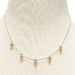 BANANA REPUBLIC FIREBALL GOLD TONE NECKLACE
